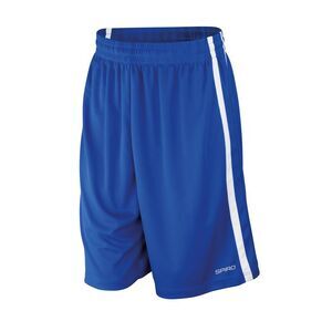 Spiro Mens Basketball Shorts / Royal Blue/White